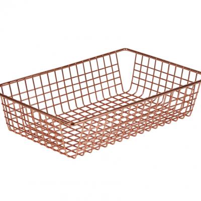 Catchy Wire Basket Copper Tray Image Wire Basket Copper Tray Also Wire Baskets Wire Storage Baskets